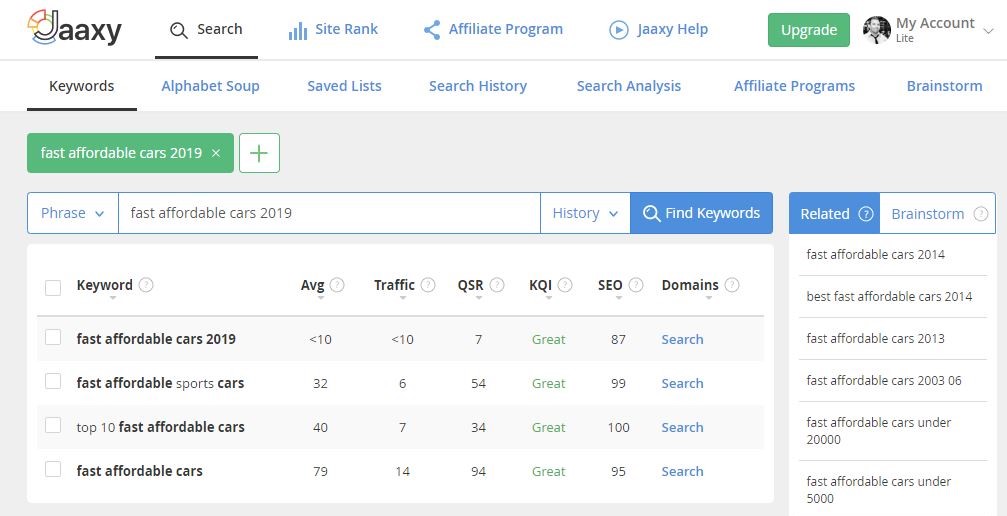 Jaaxy Keyword Tool Review 